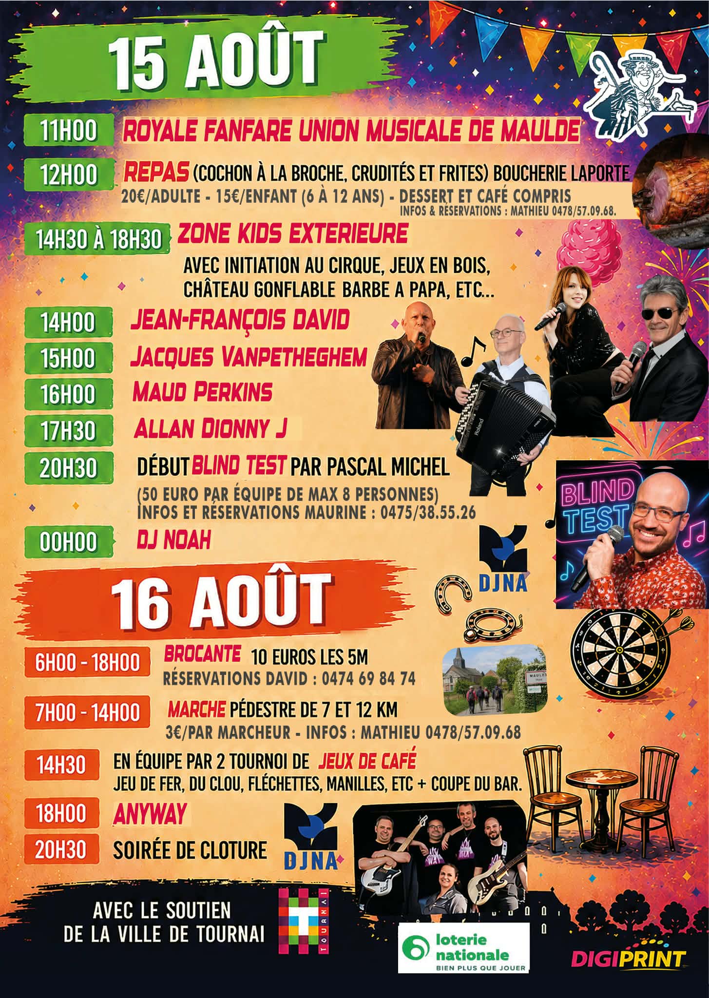 Flyer Ducasse de Mansart 2026 - 15 et 16 août